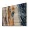Designart - Close-Up of A Beautiful Horses Eye I - Farmhouse Print on Natural Pine Wood